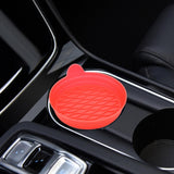 Car Cup Coaster Silicone Car Accessories Cup Mat Truck Car Cup Holder Insert Red