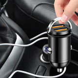 Mini Car Charger Stylish Sturdy Professional 3x2.4x2.4cm Fast Charging