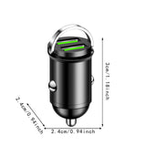 Mini Car Charger Stylish Sturdy Professional 3x2.4x2.4cm Fast Charging