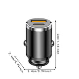 Mini Car Charger Stylish Sturdy Professional 3x2.4x2.4cm Fast Charging