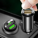 Mini Car Charger Stylish Sturdy Professional 3x2.4x2.4cm Fast Charging