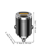Mini Car Charger Stylish Sturdy Professional 3x2.4x2.4cm Fast Charging
