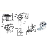 Cabinet cam Lock Hardware Drawer Lock for RV Door File Drawers Tool Box