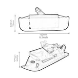 Tailgate Handle 69090-71010 Practical Parts for Toyota Pickup 1989-1995 Silver