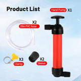 Liquid Transfer Pump Siphon Pump for Water Gas Oil Car Manual Hand Fuel Pump