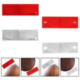 Reflective Stickers Portable Reflective Tape for Trailer Mailboxes Bike Red No Hole