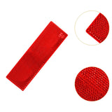 Reflective Stickers Portable Reflective Tape for Trailer Mailboxes Bike Red No Hole