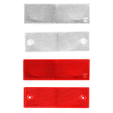 Reflective Stickers Portable Reflective Tape for Trailer Mailboxes Bike Red No Hole