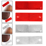 Reflective Stickers Portable Reflective Tape for Trailer Mailboxes Bike Red No Hole