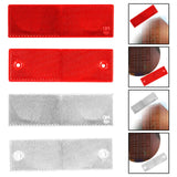 Reflective Stickers Portable Reflective Tape for Trailer Mailboxes Bike Red No Hole