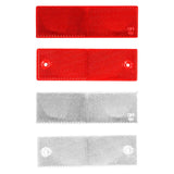Reflective Stickers Portable Reflective Tape for Trailer Mailboxes Bike Red No Hole