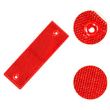Reflective Stickers Portable Reflective Tape for Trailer Mailboxes Bike Red with Hole