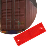 Reflective Stickers Portable Reflective Tape for Trailer Mailboxes Bike Red with Hole