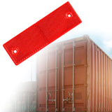 Reflective Stickers Portable Reflective Tape for Trailer Mailboxes Bike Red with Hole