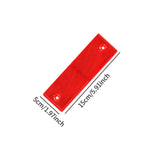 Reflective Stickers Portable Reflective Tape for Trailer Mailboxes Bike Red with Hole