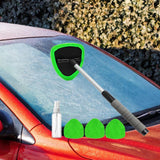 Car Windshield Cleaning Tools Portable for Home Window Trucks Household Triangle Green