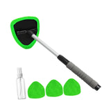 Car Windshield Cleaning Tools Portable for Home Window Trucks Household Triangle Green