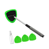 Car Windshield Cleaning Tools Portable for Home Window Trucks Household Triangle Green