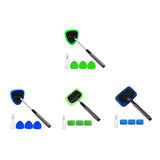 Car Windshield Cleaning Tools Portable for Home Window Trucks Household Triangle Green