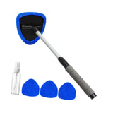 Car Windshield Cleaning Tools Portable for Home Window Trucks Household Triangle Blue