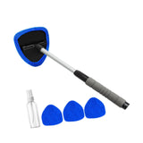 Car Windshield Cleaning Tools Portable for Home Window Trucks Household Triangle Blue