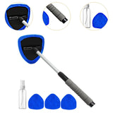 Car Windshield Cleaning Tools Portable for Home Window Trucks Household Triangle Blue
