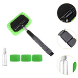 Car Windshield Cleaning Tools Portable for Home Window Trucks Household Rectangle Green