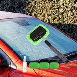Car Windshield Cleaning Tools Portable for Home Window Trucks Household Rectangle Green