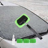 Car Windshield Cleaning Tools Portable for Home Window Trucks Household Rectangle Green
