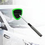 Car Windshield Cleaning Tool Auto Glass Wiper for Suvs Trucks Household Triangle Green