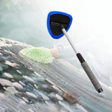 Car Windshield Cleaning Tool Auto Glass Wiper for Suvs Trucks Household Triangle Blue