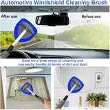 Car Windshield Cleaning Tool Auto Glass Wiper for Suvs Trucks Household Triangle Blue
