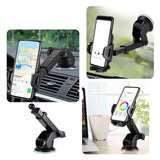 Strong Suction Car Phone Mount Versatile Accessories Simple Assembly Generic