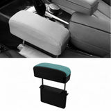 Car Armrest Storage Box Console Storage Case Easy Installation Wrist Support Blue