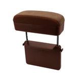 Car Armrest Storage Box Console Storage Case Easy Installation Wrist Support Brown