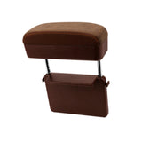 Car Armrest Storage Box Console Storage Case Easy Installation Wrist Support Brown