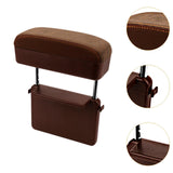 Car Armrest Storage Box Console Storage Case Easy Installation Wrist Support Brown