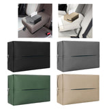 Car Tissue Box with Hanging Fixing Strap Car Sun Visor Tissue Holder Black