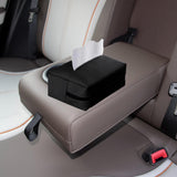Car Tissue Box with Hanging Fixing Strap Car Sun Visor Tissue Holder Black