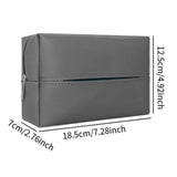 Car Tissue Box with Hanging Fixing Strap Car Sun Visor Tissue Holder Gray