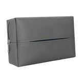 Car Tissue Box with Hanging Fixing Strap Car Sun Visor Tissue Holder Gray
