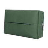 Car Tissue Box with Hanging Fixing Strap Car Sun Visor Tissue Holder Green