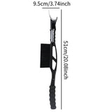 20inch Auto Windscreen Snow Brush Ice Scraper Multipurpose Sturdy Detachable Black