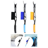 20inch Auto Windscreen Snow Brush Ice Scraper Multipurpose Sturdy Detachable Black