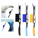 20inch Auto Windscreen Snow Brush Ice Scraper Multipurpose Sturdy Detachable Black