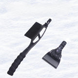 20inch Auto Windscreen Snow Brush Ice Scraper Multipurpose Sturdy Detachable Black