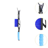20inch Auto Windscreen Snow Brush Ice Scraper Multipurpose Sturdy Detachable Blue