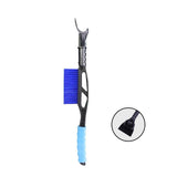 20inch Auto Windscreen Snow Brush Ice Scraper Multipurpose Sturdy Detachable Blue