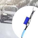 20inch Auto Windscreen Snow Brush Ice Scraper Multipurpose Sturdy Detachable Blue
