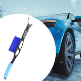 20inch Auto Windscreen Snow Brush Ice Scraper Multipurpose Sturdy Detachable Blue
